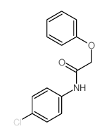 N-(4-chlorophenyl)-2-phenoxy-acetamide结构式