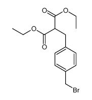 diethyl 2-[[4-(bromomethyl)phenyl]methyl]propanedioate Structure