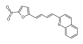 2-[4-(5-Nitro-2-furyl)-1,3-butadienyl]quinoline结构式