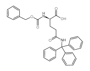 (R)-5-氨基-2-(((苄氧基)羰基)(三苯甲基)氨基)-5-氧代戊酸结构式