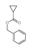 Cyclopropanecarboxylic acid, phenylmethyl ester Structure
