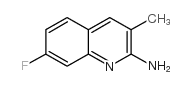 2-氨基-7-氟-3-甲基喹啉结构式