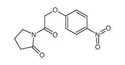 1-[2-(4-nitrophenoxy)acetyl]pyrrolidin-2-one Structure