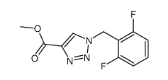 Methyl 1-(2,6-difluorobenzyl)-1H-1,2,3-triazole-4-carboxylate Structure
