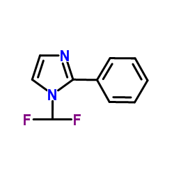 1-(二氟甲基)-2-苯基-1H-咪唑结构式