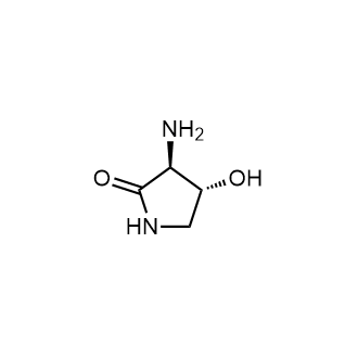 (3S,4R)-3-Amino-4-hydroxypyrrolidin-2-one Structure
