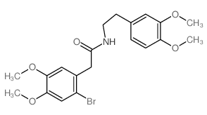 Benzeneacetamide,2-bromo-N-[2-(3,4-dimethoxyphenyl)ethyl]-4,5-dimethoxy- Structure