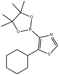 5-(Cyclohexyl)thiazole-4-boronic acid pinacol ester Structure