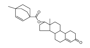 17β-Hydroxyestr-4-en-3-one 4-methylbicyclo[2.2.2]oct-2-ene-1-carboxylate结构式