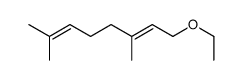 (E)-1-乙氧基-3,7-二甲基-2,6-辛二烯结构式