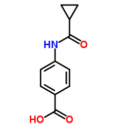 4-(环丙甲酰氨基)苯甲酸结构式