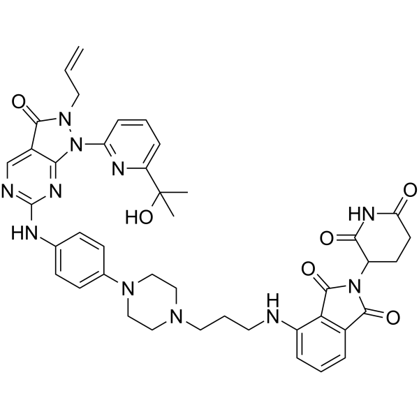 Pomalidomide-C3-adavosertib结构式