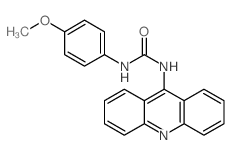 Urea,N-9-acridinyl-N'-(4-methoxyphenyl)- Structure