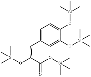 Trimethylsilyl catecholpyruvate tris(trimethylsilyl) ether Structure
