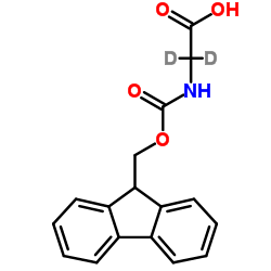 Fmoc-甘氨酸-D2结构式