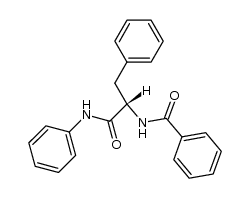 N-benzoyl-L-phenylalanine anilide Structure
