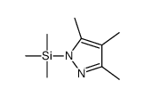 trimethyl-(3,4,5-trimethylpyrazol-1-yl)silane Structure