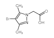 (4-溴-3,5-二甲基-1h-吡唑-1-基)乙酸结构式