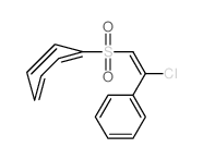 Benzene,[[(1E)-2-chloro-2-phenylethenyl]sulfonyl]- Structure