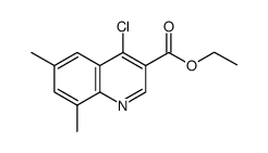 4-氯-6,8-二甲基喹啉-3-羧酸乙酯结构式