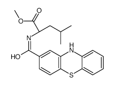 Methyl N-(10H-phenothiazin-2-ylcarbonyl)-L-leucinate结构式