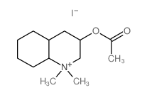 Quinolinium,3-(acetyloxy)decahydro-1,1-dimethyl-, iodide (1:1)结构式