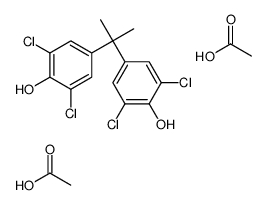 acetic acid,2,6-dichloro-4-[2-(3,5-dichloro-4-hydroxyphenyl)propan-2-yl]phenol结构式