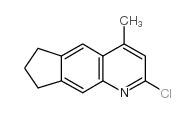 2-氯-4-甲基-7,8-二氢-6H-环戊并[g]喹啉结构式