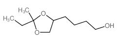 1,3-Dioxolane-4-butanol,2-ethyl-2-methyl- Structure