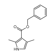 benzyl 2,4-dimethyl-1H-pyrrole-3-carboxylate结构式