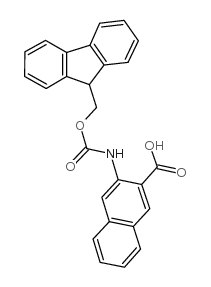 3-(FMOC-氨基)-2-萘甲酸结构式