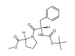 N-Boc-L-Phe-L-Pro methyl ester Structure