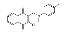 2-<(N-Methyl-p-toluidino)methyl>-3-chlor-1,4-naphthochinon Structure