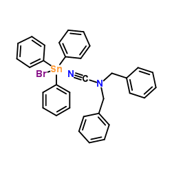 bromo-triphenyl-stannane; (dibenzylamino)formonitrile结构式