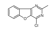 4-氯-2-甲基苯并呋喃并[3,2-d]嘧啶结构式