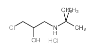 1-叔丁基氨基-3-氯-2-丙醇盐酸盐结构式