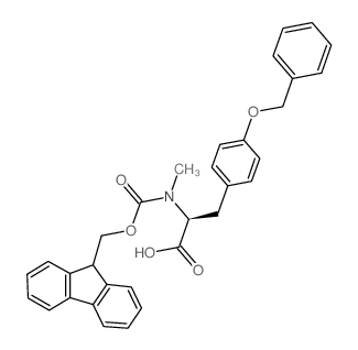 Fmoc-N-甲基-O-苄基-酪氨酸结构式