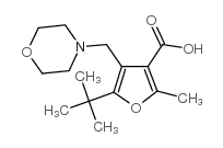 5-tert-butyl-2-methyl-4-(morpholin-4-ylmethyl)furan-3-carboxylic acid Structure