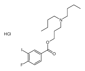 3-(dibutylamino)propyl 4-fluoro-3-iodobenzoate,hydrochloride Structure