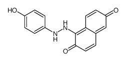 1-[2-(4-hydroxyphenyl)hydrazinyl]naphthalene-2,6-dione结构式