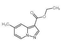 5-甲基吡唑并[1,5-A]吡啶-3-羧酸乙酯结构式
