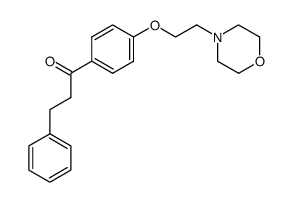 1-(4-(2-morpholinoethoxy)phenyl)-3-phenylpropan-1-one结构式