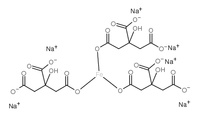 citric acid, iron(3+) sodium salt结构式