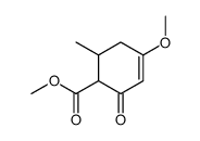 4-Methoxy-6-methyl-2-oxo-3-cyclohexene-1-carboxylic acid methyl ester结构式