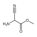methyl 2-amino-2-cyanoacetate结构式