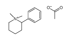 1,1-dimethyl-2-phenylpiperidin-1-ium,acetate结构式