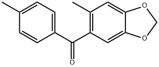 4-Methylphenyl(6-methyl-1,3-benzodioxol-5-yl) ketone结构式