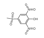 2,6-二硝基-4-甲基磺酰苯酚结构式