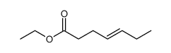 乙基(E)- 4-庚烯酸结构式