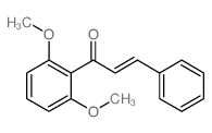 (E)-1-(2,6-dimethoxyphenyl)-3-phenyl-prop-2-en-1-one Structure